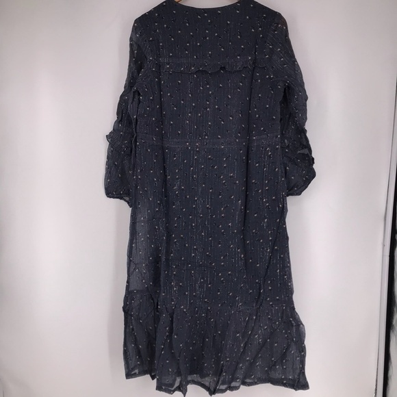 Dolan Anthropologie Zoe Embroidered Midi Dress XS NWT $268 - Picture 6 of 8